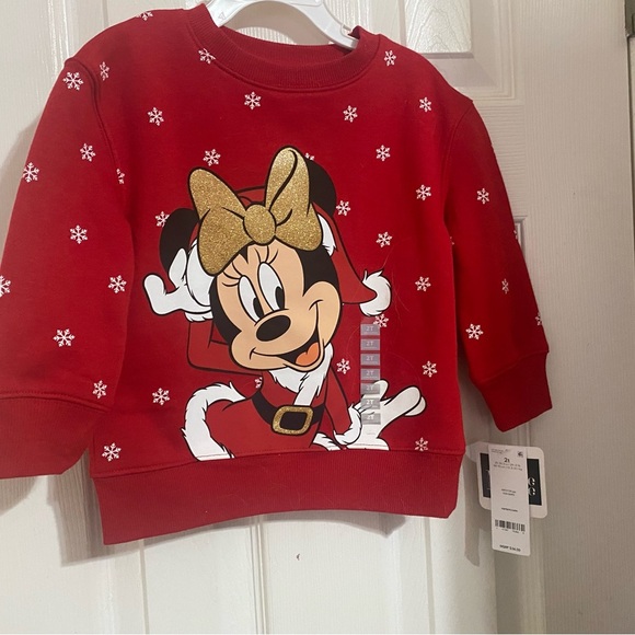 NWT Disney Minnie Mouse Holiday Sweatshirt - Picture 2 of 8